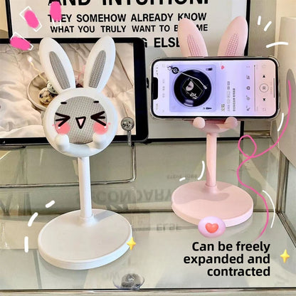 Adjustable Cartoon Rabbit Phone Stand