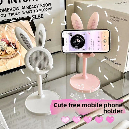 Adjustable Cartoon Rabbit Phone Stand